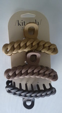 Kitsch Chain Claw Clip 3pc Neutral Set NWT