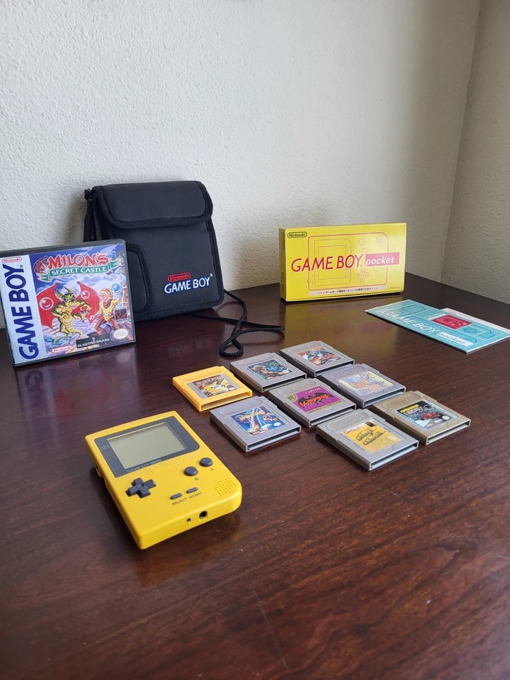 Hermosa Nintendo Gameboy Lote 9 Cartuchos, 40 Juegos, Bolsa de Transporte + ¡Más! Foto 2 de 4