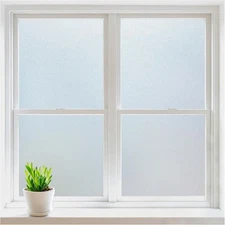 Enhance Home Privacy with Frosted Window Film - Static Cling, 17.5 x 78.7 inches