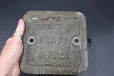 Vintage Homestake Shaft Signal Electric Box Cover from Lead, South Dakota