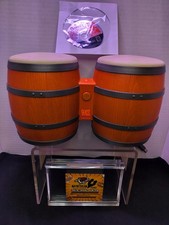 Nintendo GameCube 2004 Donkey Konga w/ Bongos Drums AS-IS UNTESTED 