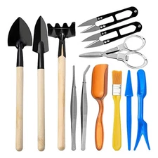 12PCS Gardening Tools Set Garden Kit Trowel Secateurs Fork Weeder Planting Diggi