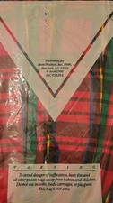 New Avon 1986 Red & Green Plaid Full Apron Ch...