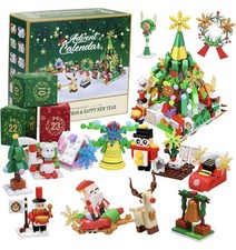 Advent Calendar Christmas Tree Building Set, 24 Boxes New Ships Within 24 Hours
