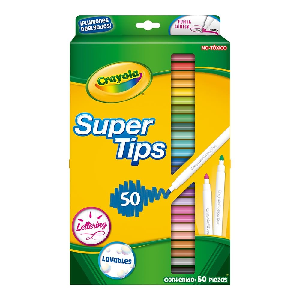 Super Tips 50ct Assorted Colors Fine Point