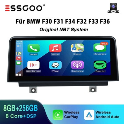 8+256GB 8 Core Carplay Autoradio Android 14 +Kamera Für BMW F30 F31 F32 F34 NBT