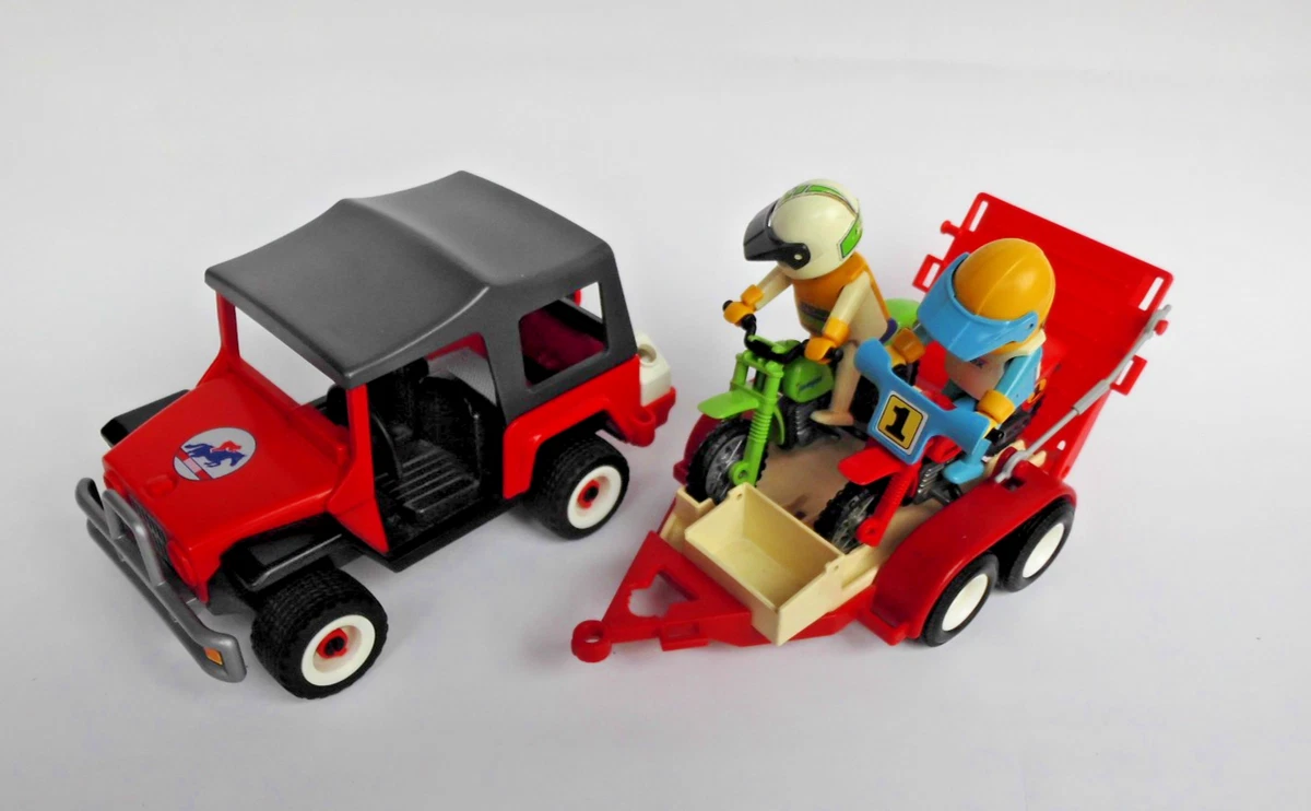 Essieu Noir Playmobil Pour Jeep Tout-terrain - Pièce De Rechange - Occasion