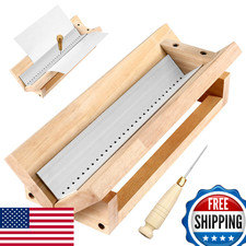 Bookbinding Punching Cradle w/ Aluminum Piercing Guide  Wooden-Handled Awl