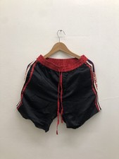 Gucci GG Tech Acetate Side Line Boxing Shorts Logo Size 46 30 S Black Red P2