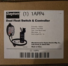 DAYTON Dual Float Switch 120V AC, 12 A, For 1 hp Max.             B 