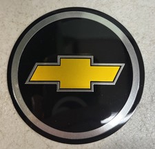 Chevrolet Dome Glossy Decals Domed Logo Badge Center Caps 3.5 Inch Metal