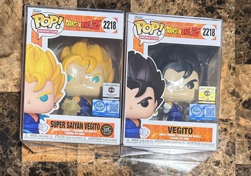 Dragon Ball Z Super Saiyan Vegito Pre Release Chase Funko Pop 2218 Chalice Exc.