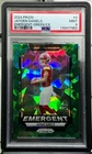 2024 Panini Prizm Football Jayden Daniels Emergent Green Ice Prizm RC #2 PSA 9