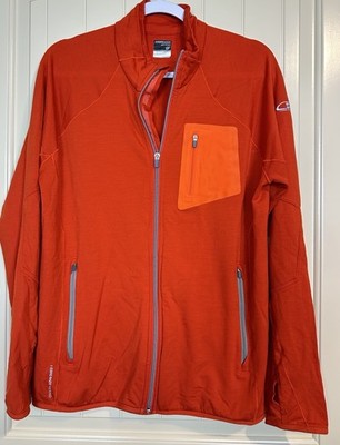 Icebreaker Atom Merino GT Wool Full Zip Mid Layer Jacket Men's Size M thumbholes