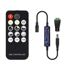Mini RF Dimmer Controller 14 Keys for FCOB 3014 5630 5730 3528 Strip Lights DC5V