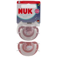 NUK First Choice Nacht Silikonschnuller 6-18 Monate Begleiten Kinder Ab 6 Monate