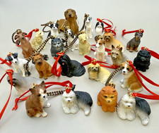 Lot of 24 Dog Breed Ornaments- Christmas Dogs Collection