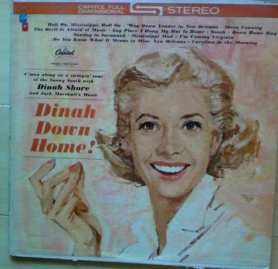 Dinah Shore - Dinah, Down Home (LP, Album) (Very Good Plus (VG+))