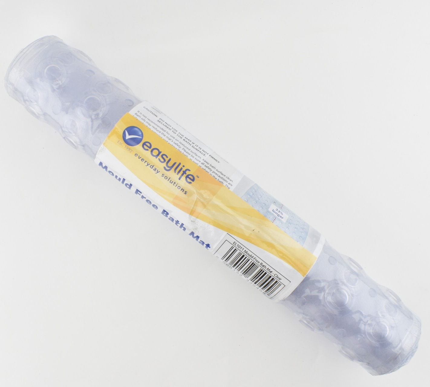 Easylife Ultimate Mould-Free Bath Mat 100x40cm Clear