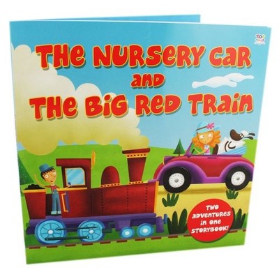 Nursery Car and The Big Red Train - 2 In 1 Picture Story Books,