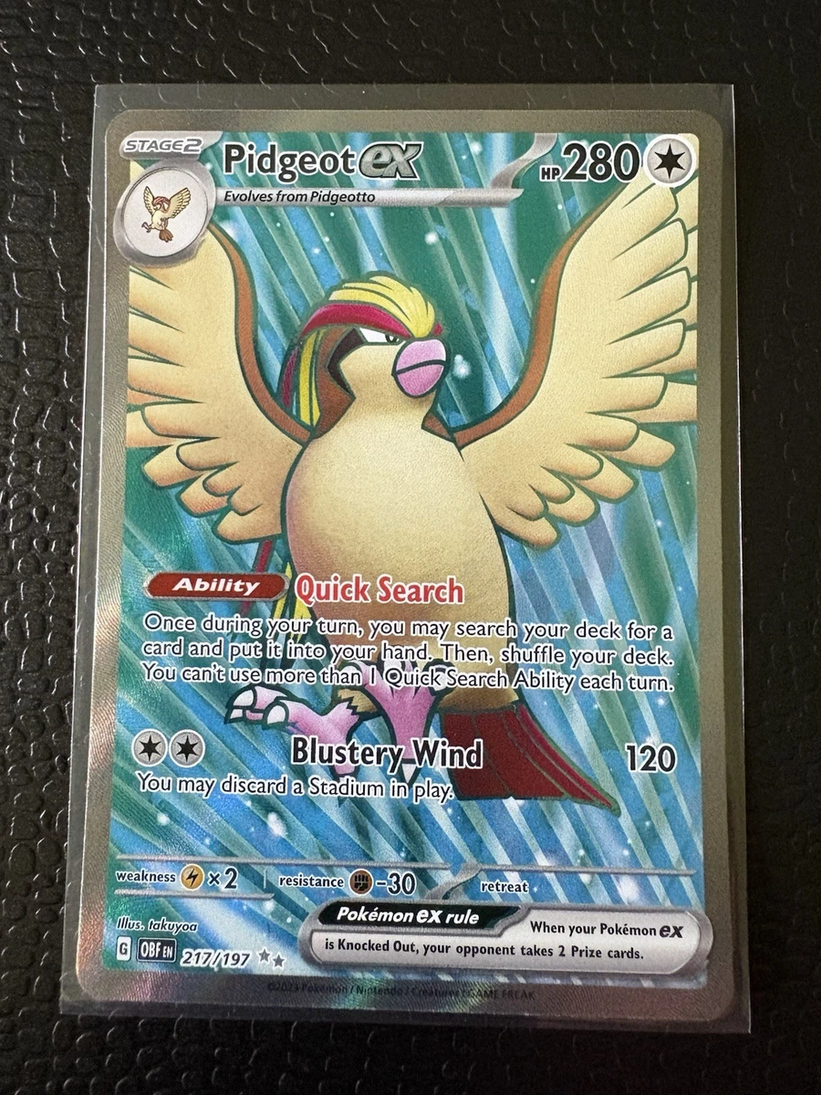 Pidgeot Ex 217/197 SV03: Obsidian Flames for sale | eBay