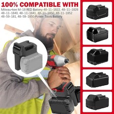 Higher Power 2-in-1 Adapter for Milwaukee 18V Battery Tools