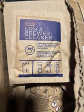 CASE OF Nearly 100 URNEX DEZCAL COFFEE URN BREWER CLEANER PACKETS