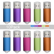 10PCS/Lot Rectangle Blank Media Memory Stick USB Flash Drive 1GB 2GB 4GB 8GB 32G