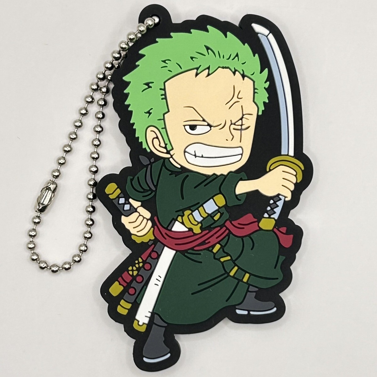One Piece Roronoa Zoro 20th Anniversary Rubber Keychain Charm