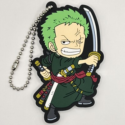 One Piece Roronoa Zoro 20th Anniversary Rubber Keychain Charm