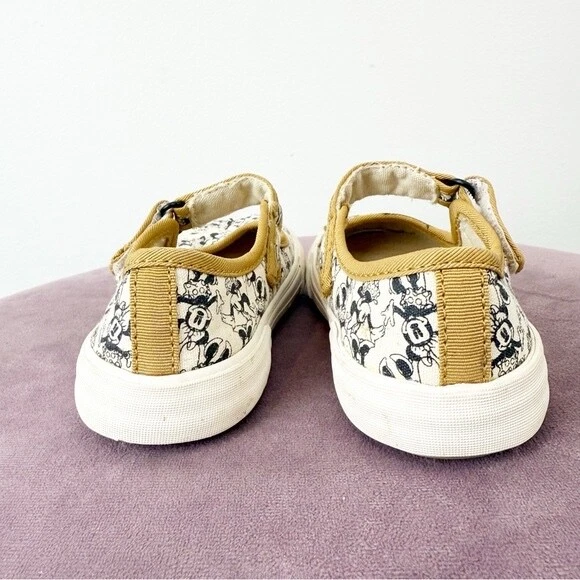 Zapatilla deportiva Zara niños niñas Disney Minnie Mouse gancho y bucle talla 23 EE. UU. 6 Foto 3 de 4