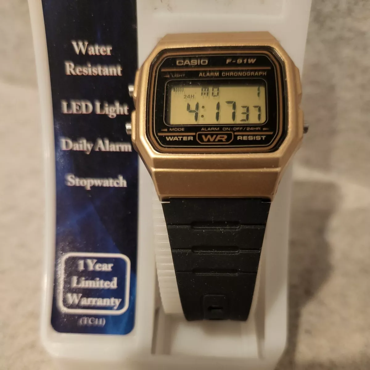 35mm Yellow Casio F91-W Classic Retro Digital LCD Watch. Mint Condition, No  Box.