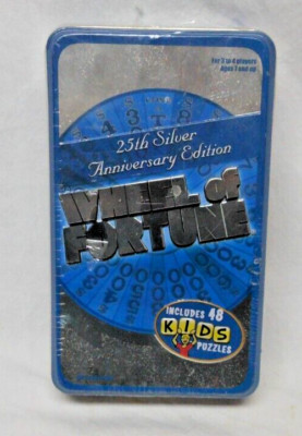 WHEEL OF FORTUNE 25TH ANNIVERSARY EDITION SEALED TIN BOX - PRESSMAN - 2007 - NIP