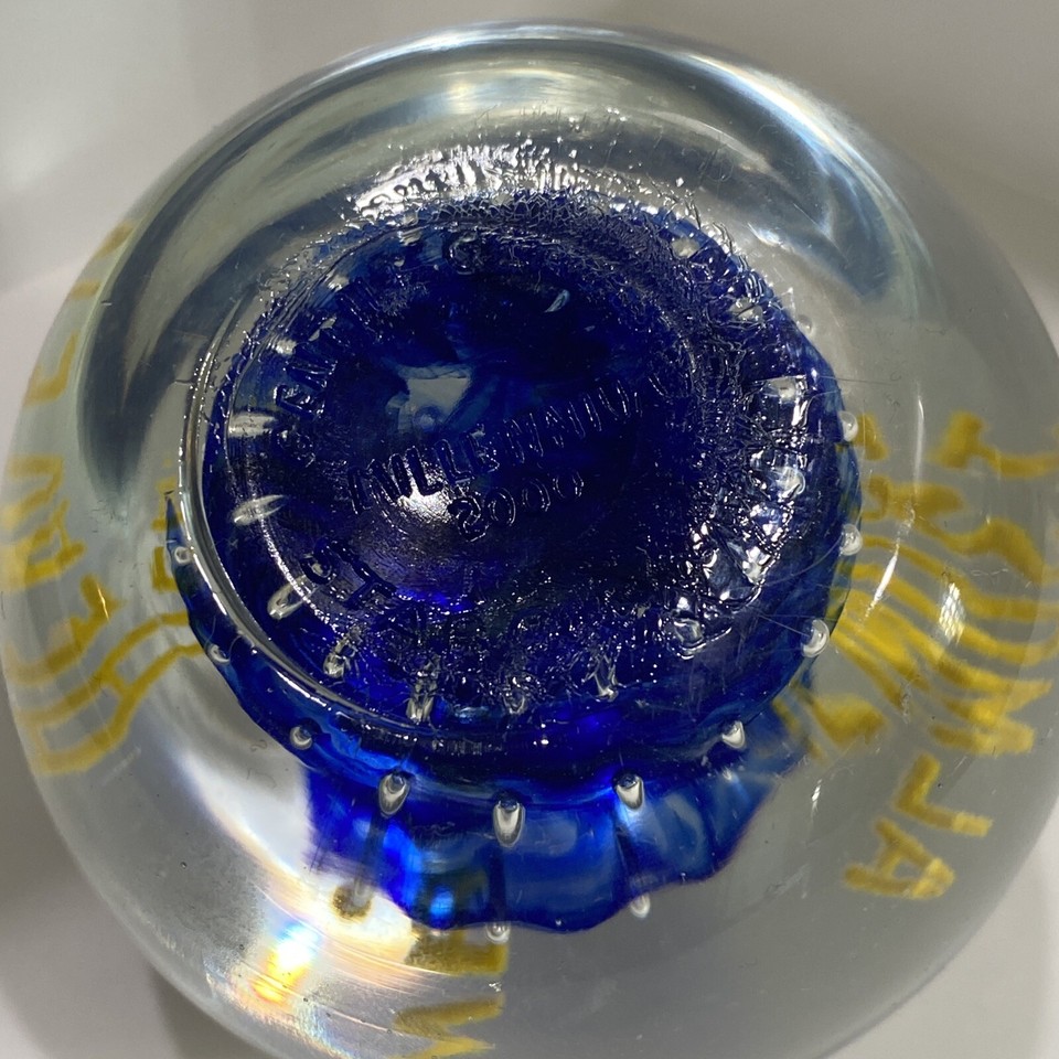 GENTILE GLASS PAPERWEIGHT WEST VIRGINIA “ALMOST HEAVEN” ART GLASS eBay