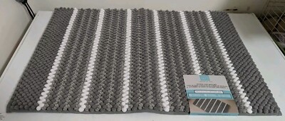 Essential Spa Noodle Loop Bath Mat 24'' X 36'' Charcoal 