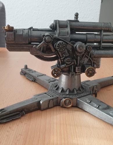 Flak 18 modelo metálico 1:18 Militar Wehrmacht, 2. Guerra Mundial, antiguo objeto de colección - Imagen 2 de 5