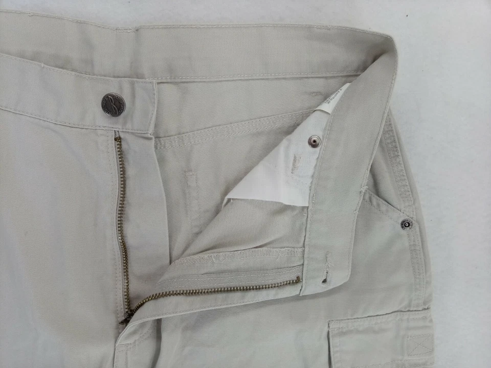 Sexy Pantalones Cortos Para Mujer Talla 12M Jinetes Mamá Caqui Carga Beige Cintura Alta 100% Algodón Foto 4 de 4