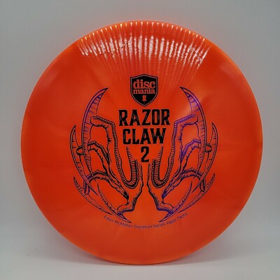 Discmania Razor Claw 2 Vapor Tactic Orange Swirl/Purple Stamp 176g
