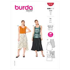 Burda 6132 Sewing Pattern - Misses Tank Tops ...