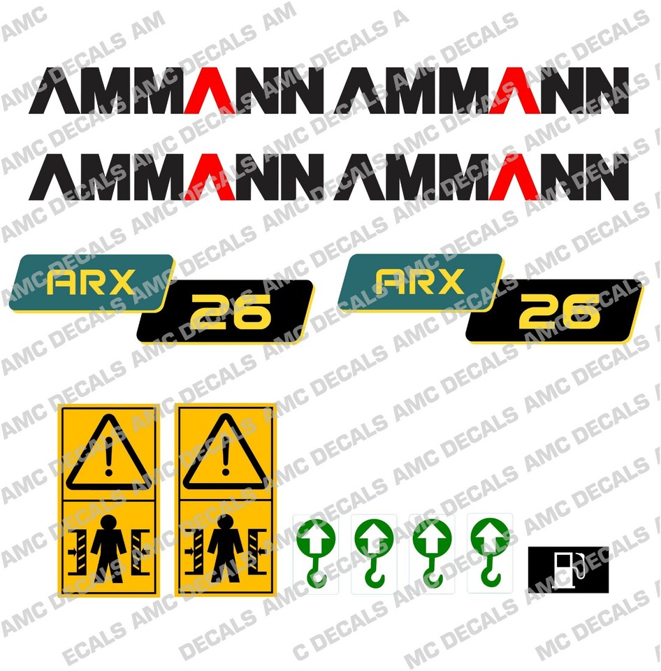 AMMANN ARX 26 ROLLER DECAL STICKER SET | eBay