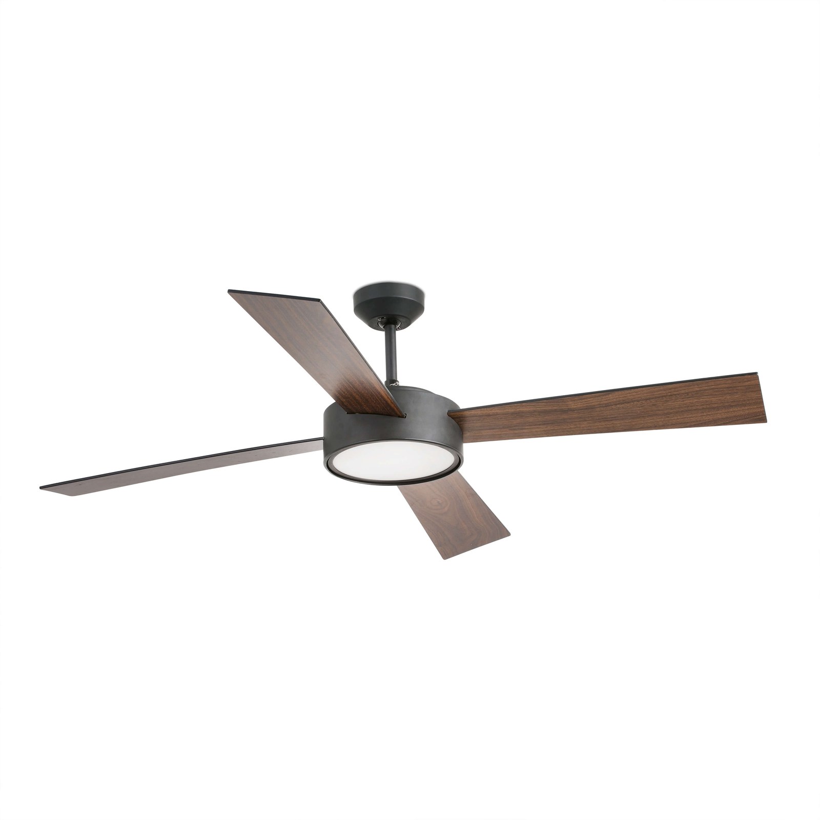 DC Ceiling fan with Remote control Hydra Black Low energy fan with LED Lighting
