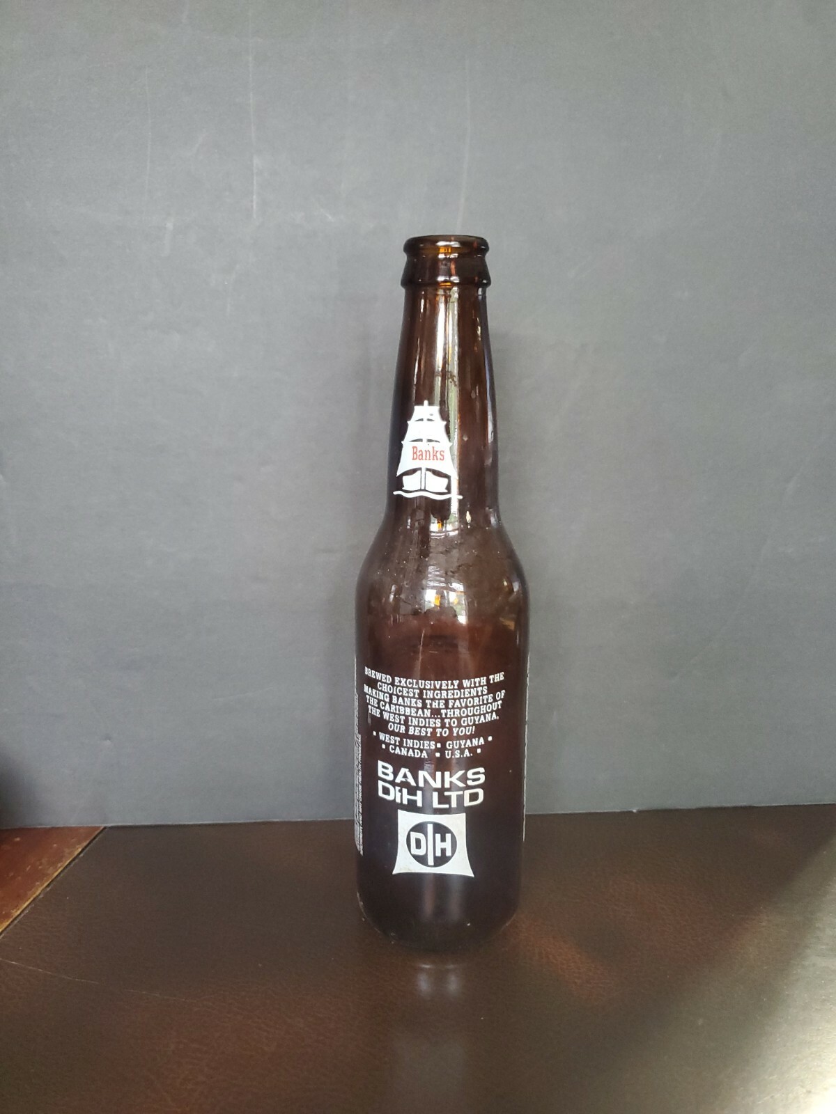 Vintage 1970s ? Bamks Beer Cincinnati Ohio Beer Bottle Ship Theme Pre