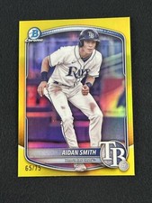 2025 Bowman AIDAN SMITH Yellow Refractor Prospect /75 #BCP-81 Tampa Bay Rays