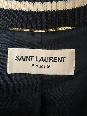 Saint Laurent Blood Luster Jacket Paris Souvenir Bomber Hedi Saint Laurent Blood Luster Jacket Paris Souvenir Bomber Hedi