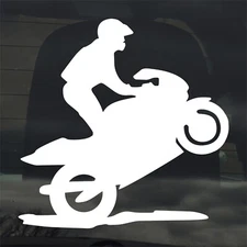 Street Bike Custom Vinyl Sticker Decal Sport Motorcycle Wheelie Stunt
