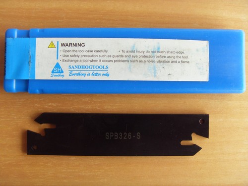 Hoja de separación externa SPB526-S 26 MM de altura para inserto de carburo Korloy SP500 - Imagen 5 de 8