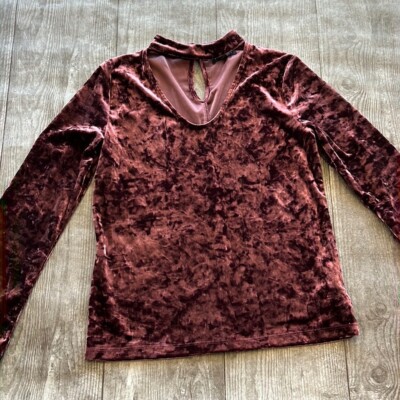 Sanctuary Velvet purple Daisy top in Zinfandel