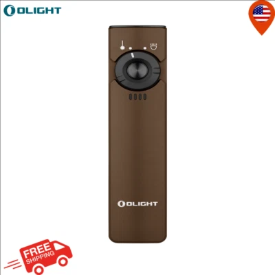 Olight Arkfeld Flat Flashlight 1000 Lumens CoolWhite Green Laser-Desert Tan
