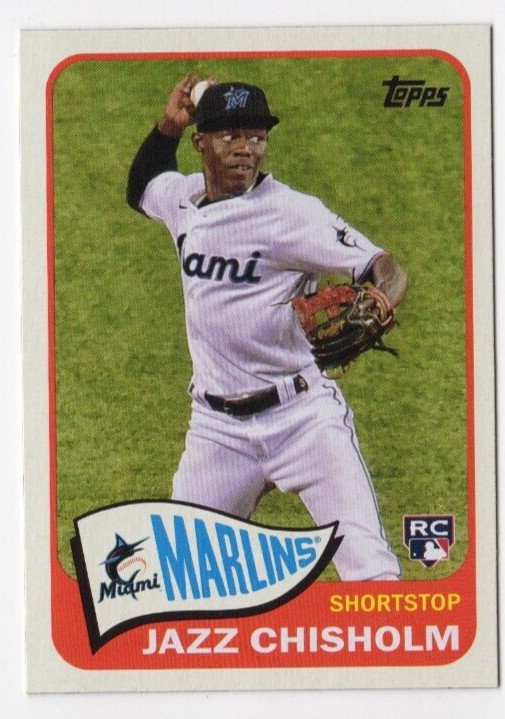 2021 Topps Series 2 Jazz Chisholm RC #T65-2 Redux 1965 Miami Marlins
