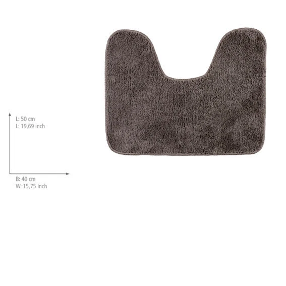 WENKO WC Vorleger Matte Ausschnitt Bad Teppich Toiletten 40x50 Fußboden Heizung - Bild 2 von 4